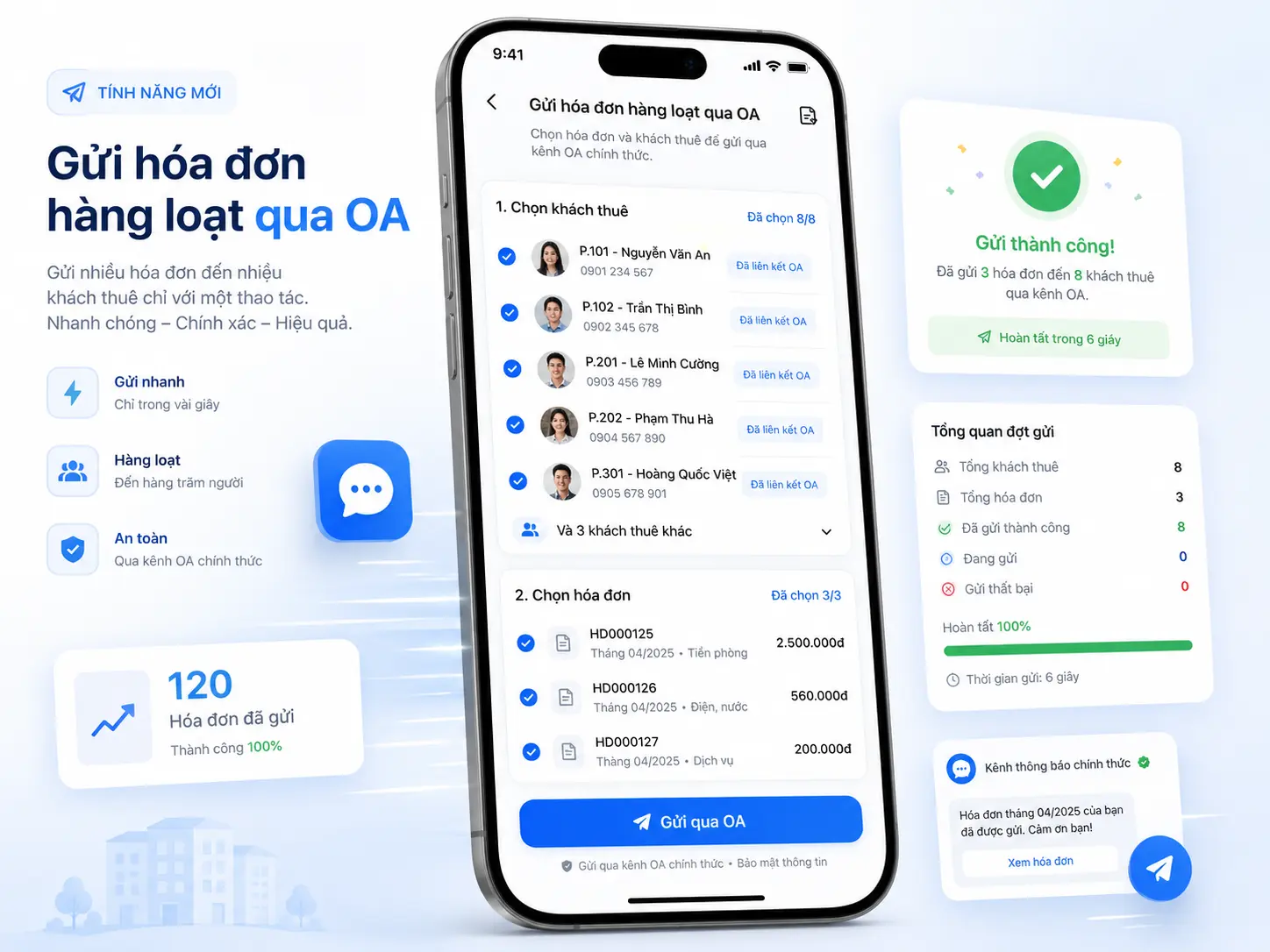 Theo dõi công nợ nhà trọ và nhắc nợ trong EasyTro